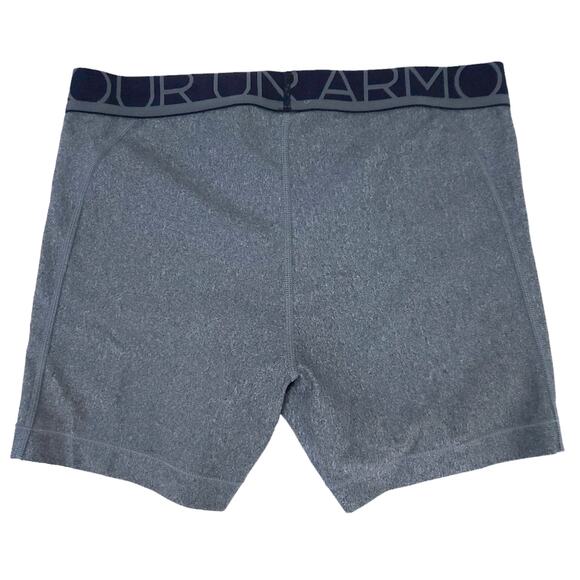 Under Armour Compression Heat Gear Anti-Odor 5" Bicycle Shorts Gray Est Medium - Picture 2 of 2
